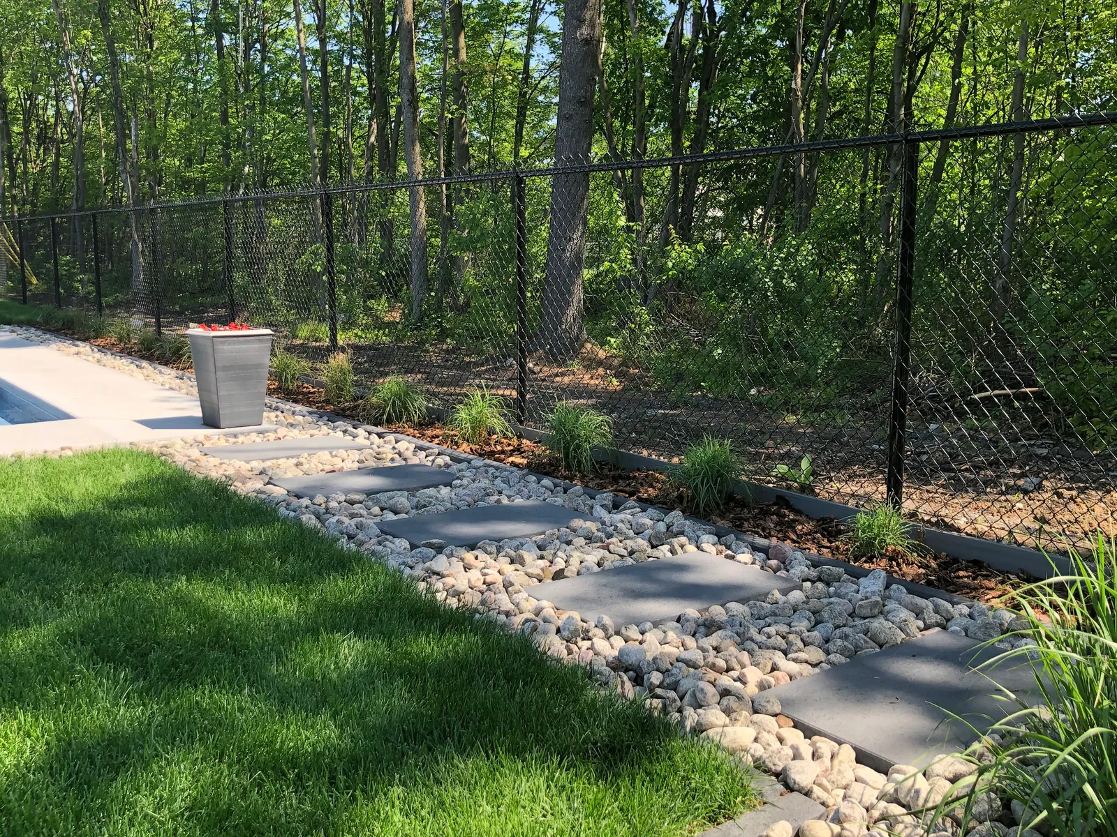 Chain link fence #012